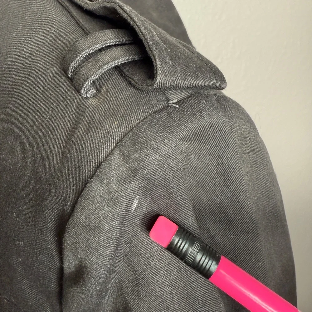 All Saints Black short  trench style short coat Jacket -cp - Picture 5 of 16